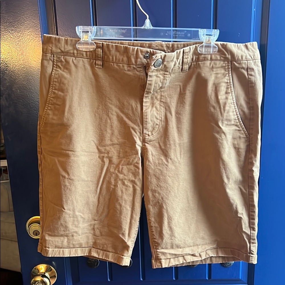 Bonobos Tan Flat Front Shorts Lightweight Casual